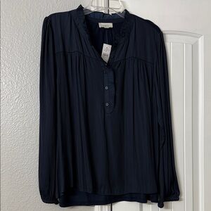 LOFT Navy Blue Women's Blouse